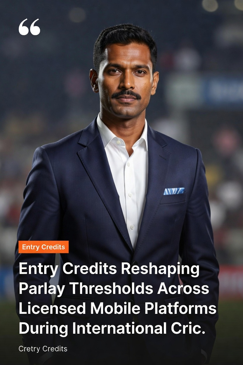 Mobile App-Oberfläche zeigt Parlay-Optionen mit Eintrittsguthaben-Effekten bei Cricket- und Rugby-Wetten