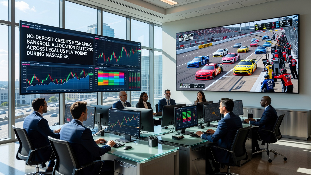 Diagramm illustriert angepasste Wettstrategien und Bankroll-Aufteilungen auf mobilen US-Plattformen bei NASCAR-Veranstaltungen im Juli 2026